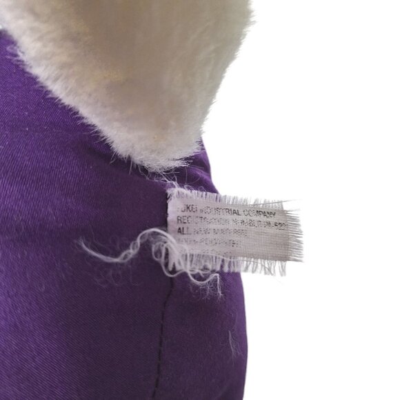 Easter Bunny White Purple Plaid Dress Bow Slippers Plush Stuffed Animal 18" - Picture 6 of 6